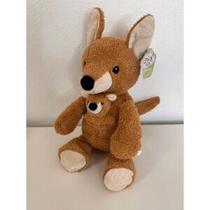 Plush Kangaroo and Baby Joey by Spark Create Imagine